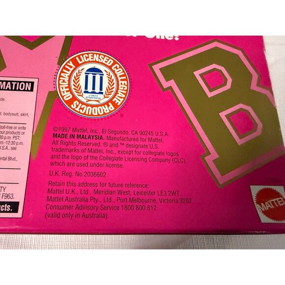 Vintage 1996 Barbie Tennessee University Mattel University Cheerleader Edition - Picture 4 of 5